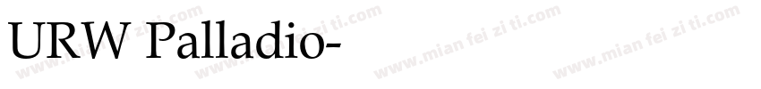 URW Palladio字体转换